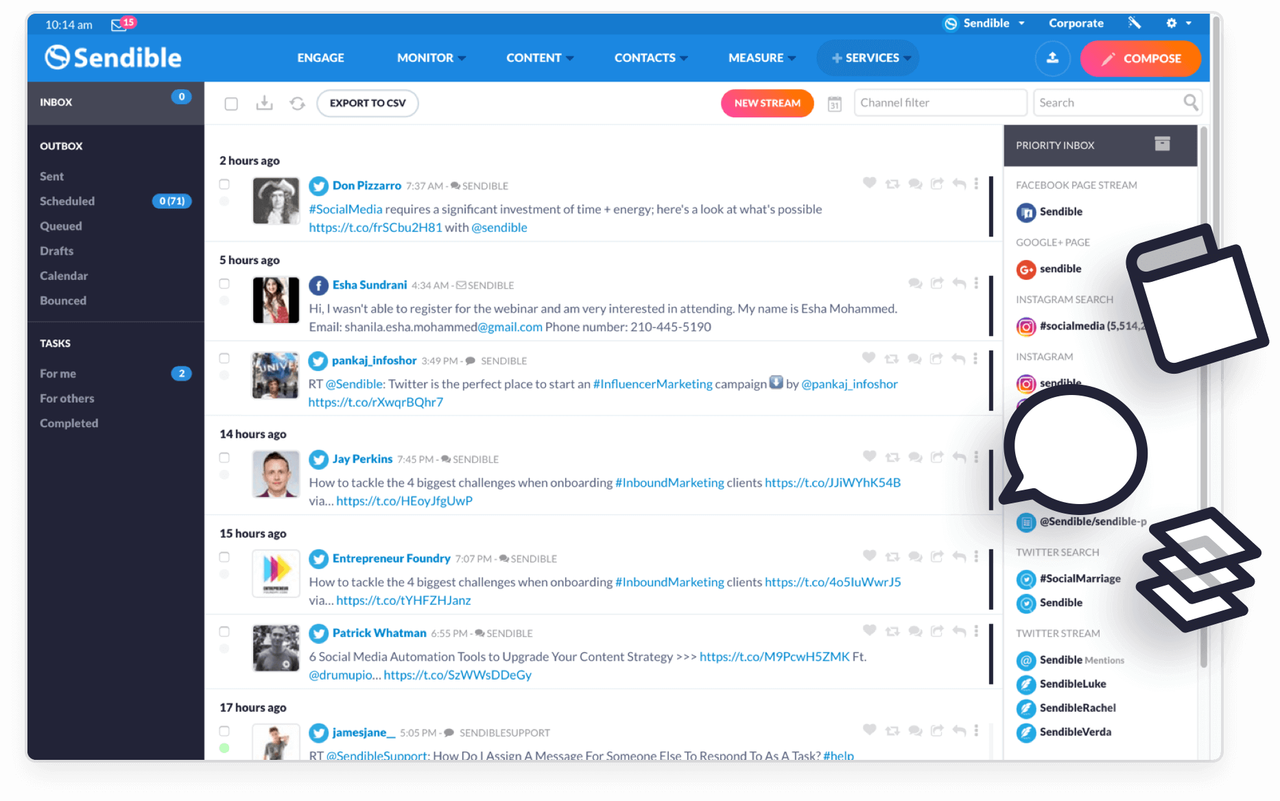 Manage Multiple Social Media Accounts Sendible